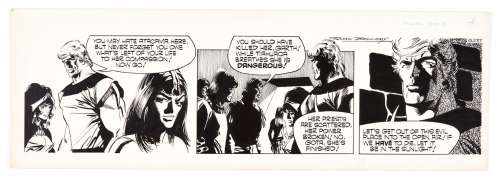 Garth: The Mask of Atacama original artwork drawn and signed by Frank… | Comic Book Auctions ltd