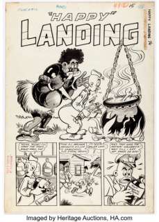 Joe Beck And Otto Eppers | Punch Comics #12 Complete 4-Page Story Original Art (Chesler, 1945). | Heritage