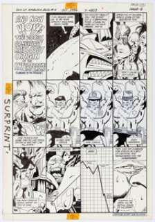 Keith Giffen and Bob Oksner - Son of Ambush Bug #4 Story Page 10 Original Art (DC, 1986).