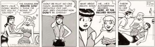 Bob Montana | Archie Daily Comic Strip Original Art dated 7-26-52 (McClure Newspaper Syndicate, 1952).... | Heritage