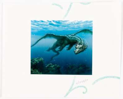 Cabral, Ciruelo - Ciruelo Cabral The Book of the Dragon "Water Dragon" Illustration Original Art (Timun Mas, 1991)....