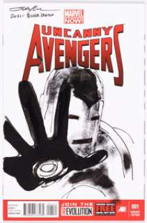 Sayger, Stuart - Stuart Sayger Uncanny Avengers #1 Blank Sketch Cover Variant (Marvel, 2012) Condition: NM-....