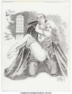 Villagran, Enrique - Enrique Villagran Crimson Embrace II: A Gallery Girls Collection Pin-Up Illustration Original Art (SQP, 1996)....