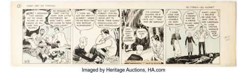 Caniff, Milton | Milton Caniff Terry and the Pirates Daily Comic Strip Original Art dated 4-3-35 (Chicago Tribune, 1935). ... | Heritage