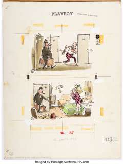 Smith, Claude - Claude Smith Playboy 1-Page Gag Cartoon Illustration Original Art (MHM, c. 1960-70s)....