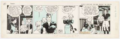 Caniff, Milton | Milton Caniff Terry and the Pirates Daily Comic Strip Original Art dated 7-31-36 (Chicago Tribune, 1936). ... | Heritage