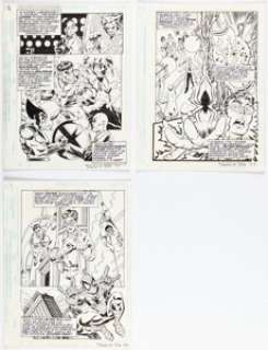Marvel Artist | David Tata and Scott Koblish Marvel Super Heroes Origins Story Page Original Art Group of 3 (Marvel/KFC, 1997).... (Total: 3 Original Art) | Heritage