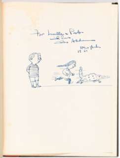 Addams, Charles - Charles Addams Monster Rally Addams Family/Wednesday Addams Remarqued Sketch Original Art (Simon and Schuster, 195...