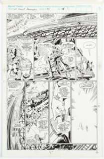 Trimpe, Herb - Herb Trimpe and Charles Barnett Avengers West Coast #75 Story Page 8 Original Art (Marvel, 1991)....