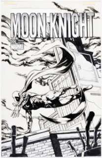 Hall, Bob - Bob Hall Moon Knight #6 Variant Cover Original Art (Marvel, 2016)....