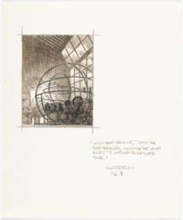 Wrightson, Bernie | Bernie Wrightson The Time Machine Unpublished Concept Preliminary Illustration Original Art (c. 1977-83). ... | Heritage