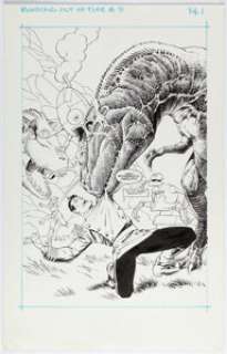 Wrightson, Bernie | Bernie Wrightson and Shepherd Hendrix Captain Sternn: Running Out of Time #3 Splash Page 1 Original Art (Kitchen S... | Heritage