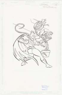 Rosema, Scott - Scott Rosema DC Super Heroes Big Coloring Book "Batman" Original Art (DC, c. 1995-2005)....