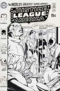 Gil Kane | Justice League of America #81 Unused Cover Original Art (DC, 1970).... | Heritage