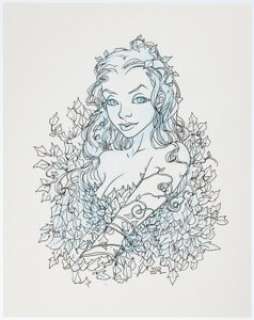 Joshua Middleton - Poison Ivy Illustration Original Art (c. 2020s).