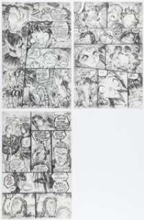 Adam Warren - Gen 13 Story Page Preliminary Original Art Group of 3 (Image, 1997-1998). (Total: 3 Original Art)