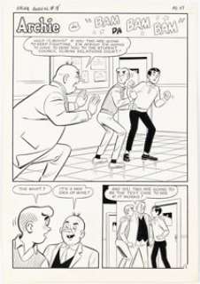 John Rosenberger | Archie Annual #18 Complete 5-Page Story "Bam Da Bam Bam" Original Art (Archie, 1966-1967). (Total: 5 Original Art) | Heritage