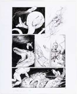 Vatche Mavlian World Class Comics "The Atomic Sub" Story Page 6 Original Art (Image, 2002).