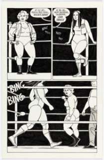 Jaime Hernandez Whoa, Nellie #1 Story Page 2 Xo and Gina Original Art (Fantagraphics, 1996). | Heritage
