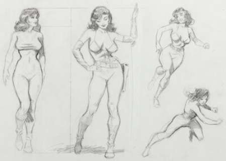 Mark Schultz Xenozoic Tales / Cadillacs & Dinosaurs Preliminary Concept Sketches Original Art (Kitchen Sink Press, c. 1985). | Heritage