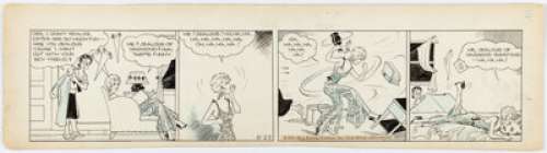 Chic Young Blondie Daily Comic Strip Original Art dated 11-25-31 (King Features Syndicate, 1931). | Heritage
