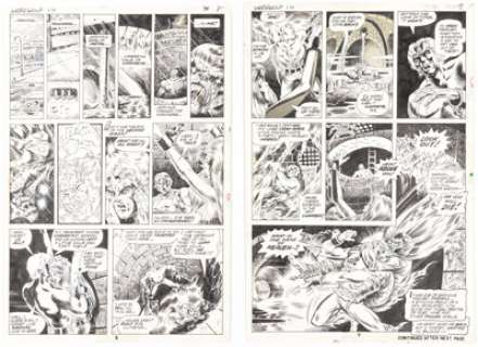 Tom Sutton Werewolf by Night #10 Story Pages 6 and 7 Original Art (Marvel, 1973). (Total: 2 Original Art) | Heritage