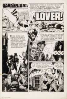 Pat Boyette Vampirella #16 Story Page 1 Original Art (Warren, 1972). | Heritage