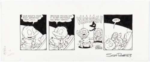 Scott Roberts and Will Blyberg Rugrats Daily Comic Strip Original Art dated 5-18-00 (Creators Syndicate, 2000).