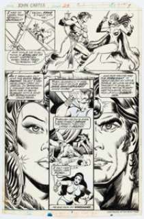 Mike Vosburg and Ricardo Villamonte John Carter Warlord of Mars #23 Story Page 7 Original Art (Marvel, 1979). | Heritage