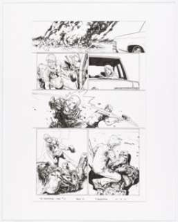 Andy MacDonald The Terminator: 1984 #3 Story Page 13 Original Art (Dark Horse, 2010).