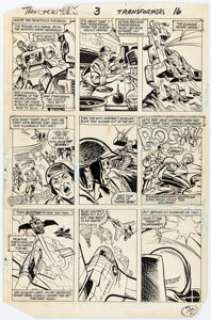 Frank Springer, Kim DeMulder, and Mike Esposito Transformers #3 Story Page 12 Original Art (Marvel, 1985). | Heritage