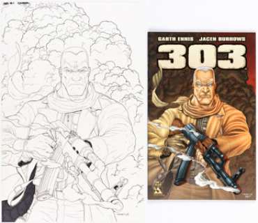 Jacen Burrows Garth Ennis‘ 303 #1 Cover Original Art (Avatar Press, 2004). (Total: 2 Original Art)
