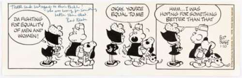 Bud Blake Tiger Daily Comic Strip Original Art dated 1-20-76 (King Features Syndicate, 1976).