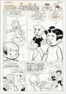 Dexter Taylor Little Archie #60 Complete 5-Page Story "Takes the Cake" Original Art (Archie, 1970). (Total: 5 Original Art) | Heritage
