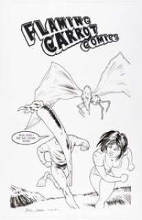 Bob Burden "Flaming Carrot Comics" Faux Cover Specialty Illustration Original Art (2003). | Heritage