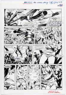 Steve Rude Nexus: The Newspaper Strips TPB #1 "The Coming of Gourmando" Story Page 34 Original Art (Dark Horse Productions, 2021). | Heritage
