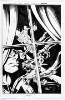 Mark Bagley and Andrew Hennessy All-New X-Men #14 Cover Original Art (Marvel, 2016).