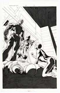 Andrea Di Vito Annihilation #5 Splash Page 3 Original Art (Marvel, 2007).