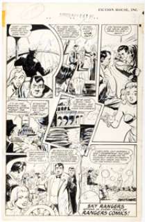 Charles Sultan Rangers Comics #40 Sky Rangers Story Page 6 Original Art (Fiction House, 1948). | Heritage