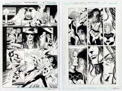 Fernando Blanco and Scott Koblish Flashpoint: Secret Seven #1 Story Pages 16-17 Original Art (DC, 2011). (Total: 2 Original Art)