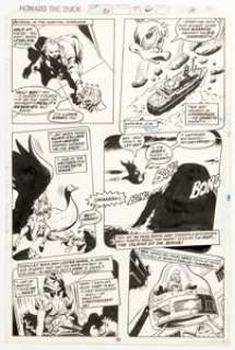 Gene Colan and Al Milgrom Howard the Duck #30 Dr. Bong Story Page 6 Original Art (Marvel, 1979). | Heritage