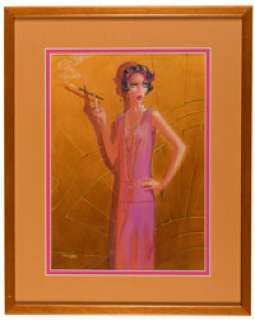 Joe Chiodo Art of Chiodo #25 Roxy Trading Card Painting Original Art (WildStorm, 1996). (Total: 2 Items) | Heritage