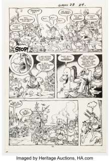 Sergio Aragonés Groo the Wanderer #33 Story Pages 18 Original Art (Marvel, 1987). | Heritage