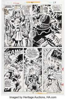 Al Milgrom and Bob McLeod Captain Marvel #41 Ronan the Accuser Story Page 14 Original Art (Marvel, 1975). | Heritage