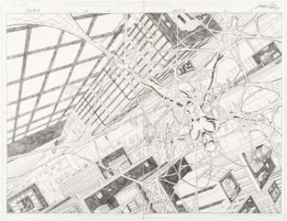 Mario Gully Ant #2 Double Splash Pages 13-14 Original Art (Image, 2005).