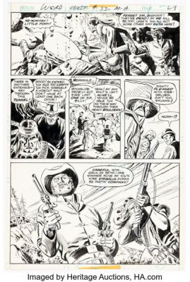José Luis García-Lopez Weird Western Tales #33 Jonah Hex Story Page 16 Original Art (DC, 1976). | Heritage