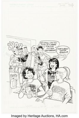 Stan Goldberg and Rich Koslowski Archie‘s Pals ‘n‘ Gals Double Digest #48 Cover Original Art (Archie, 2000).