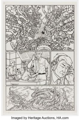 Geof Darrow Big Guy and Rusty the Boy Robot #1 Story Page 3 Original Art (Dark Horse, 1995). | Heritage