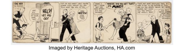 Roy Crane Wash Tubbs Daily Comic Strip Original Art dated 12-29-31 (NEA Service, Inc., 1931). | Heritage