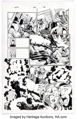 Joe Bennett and Bob Wiacek X-51 #4 Story Page 13 Original Art (Marvel, 1999). | Heritage